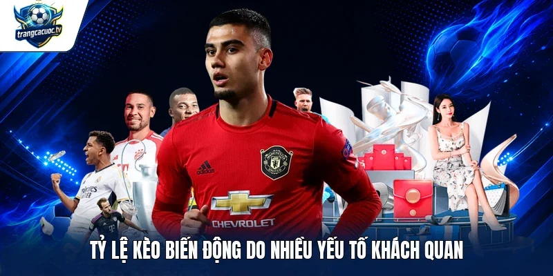 Tỷ lệ kèo biến động do nhiều yếu tố khách quan